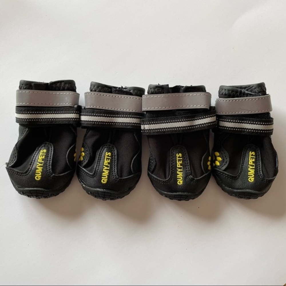 Waterproof Dog Shoes Black/Grey Size 4 (31-20lbs)